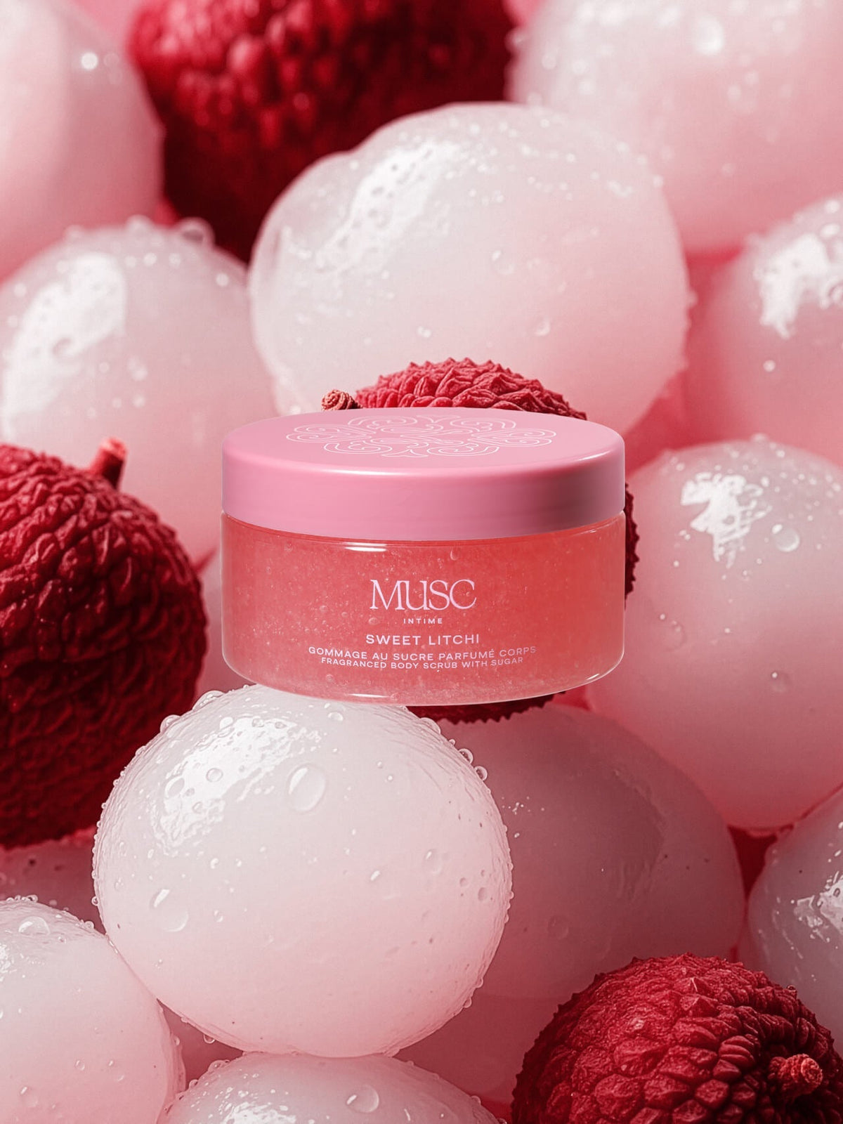 Sweet Litchi - Gommage au Sucre Parfumé Corps