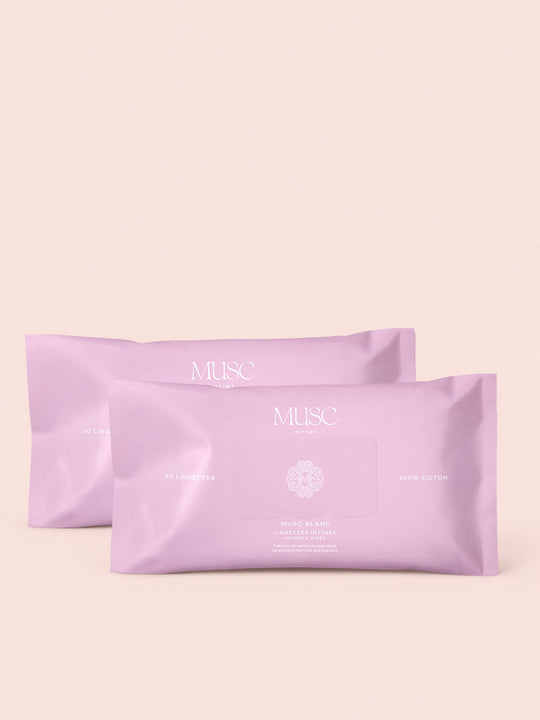 Le Duo de Lingettes Intimes - Musc Blanc