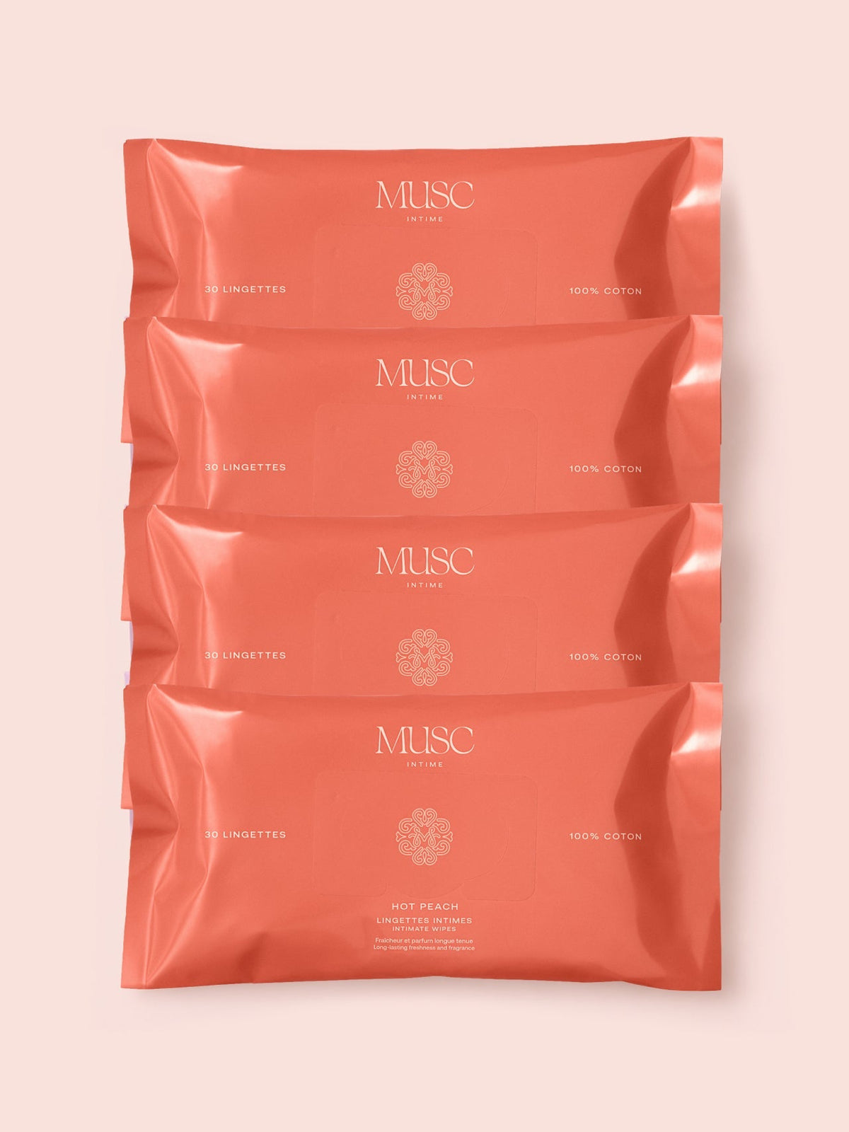 Le Lot de Lingettes Intimes - Hot Peach