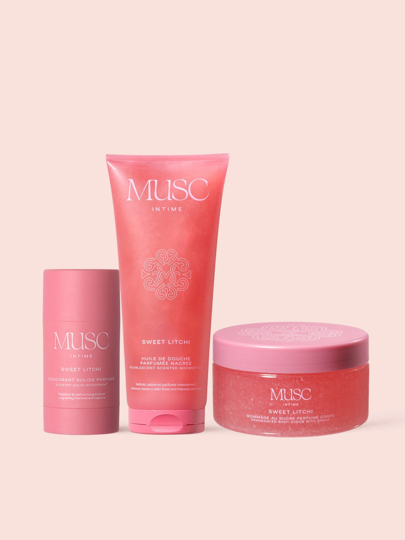 Le Trio Douche Exfoliant - Sweet Litchi